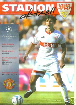 2003/04 CHAMPIONS LEAGUE - VFB STUTTGART v MAN UTD